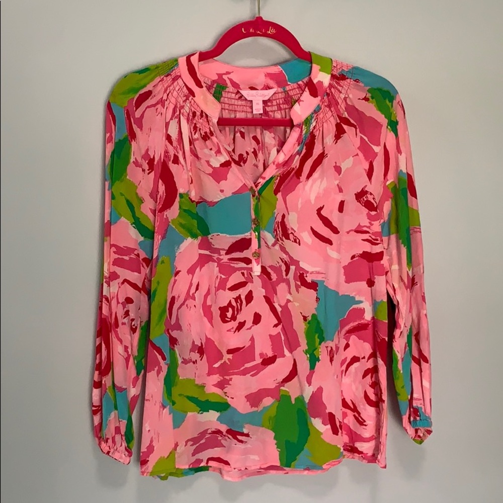 COPY - Lilly Pulitzer Elsie Blouse rose